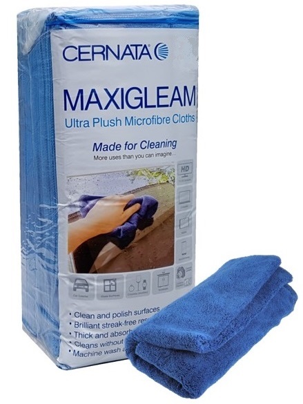 Maxigleam Ultra Plush Edgeless Microfibre Cloths Pack of 10